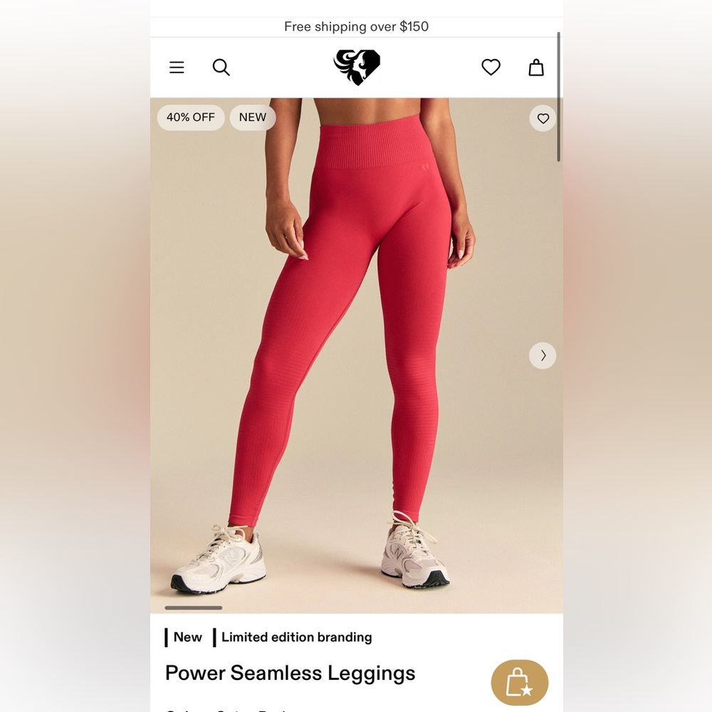 Women’s Best Power Seamless Leggings, medium, NWT